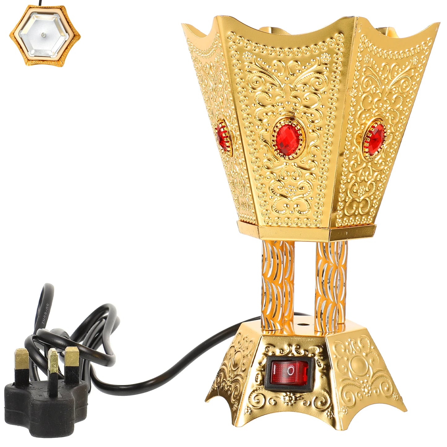 Electric Incense Burner Household Aroma Censer Decorative Bowl Reusable Metal Oud Bakhoor Charcoal Home Fragrance Product