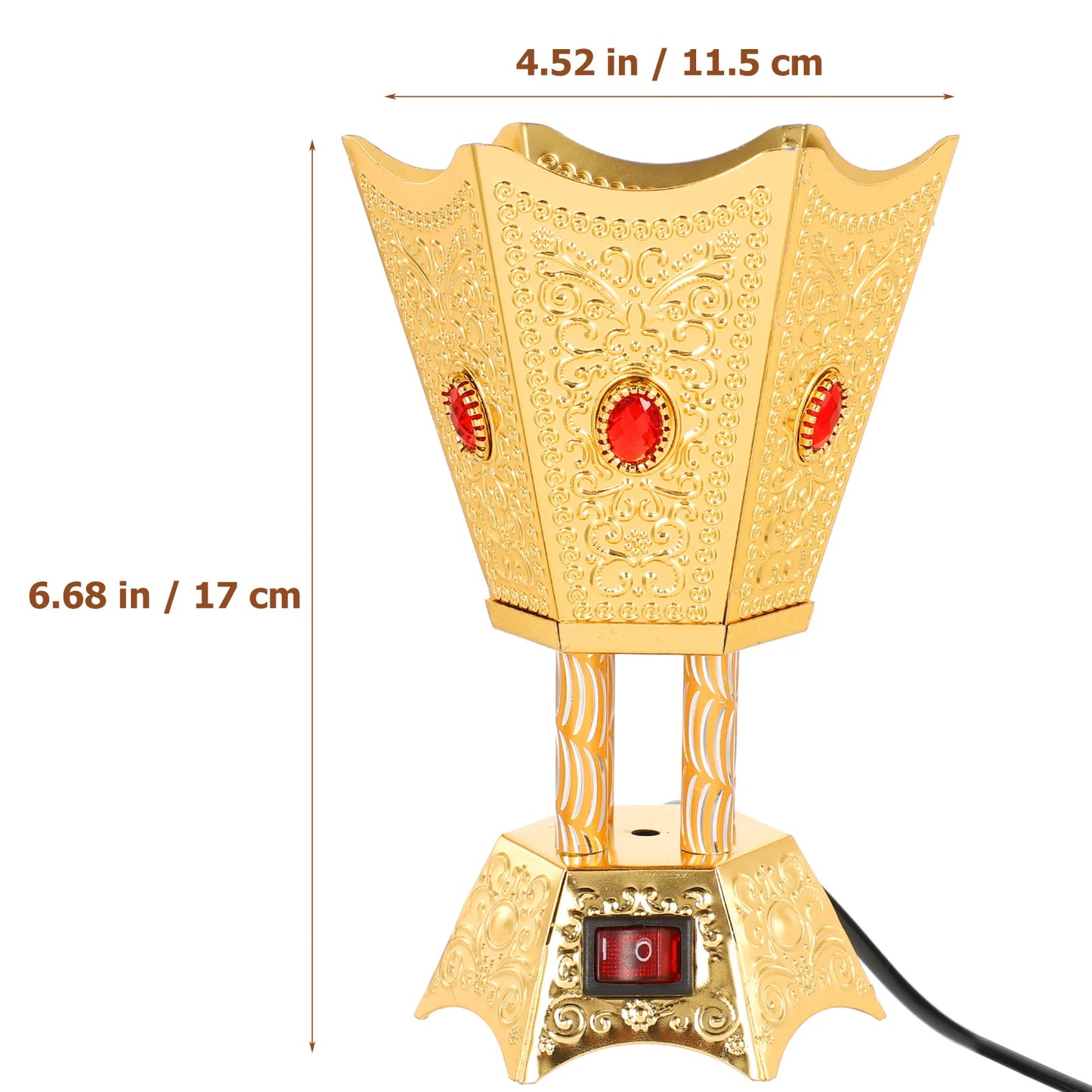 Electric Incense Burner Household Aroma Censer Decorative Bowl Reusable Metal Oud Bakhoor Charcoal Home Fragrance Product