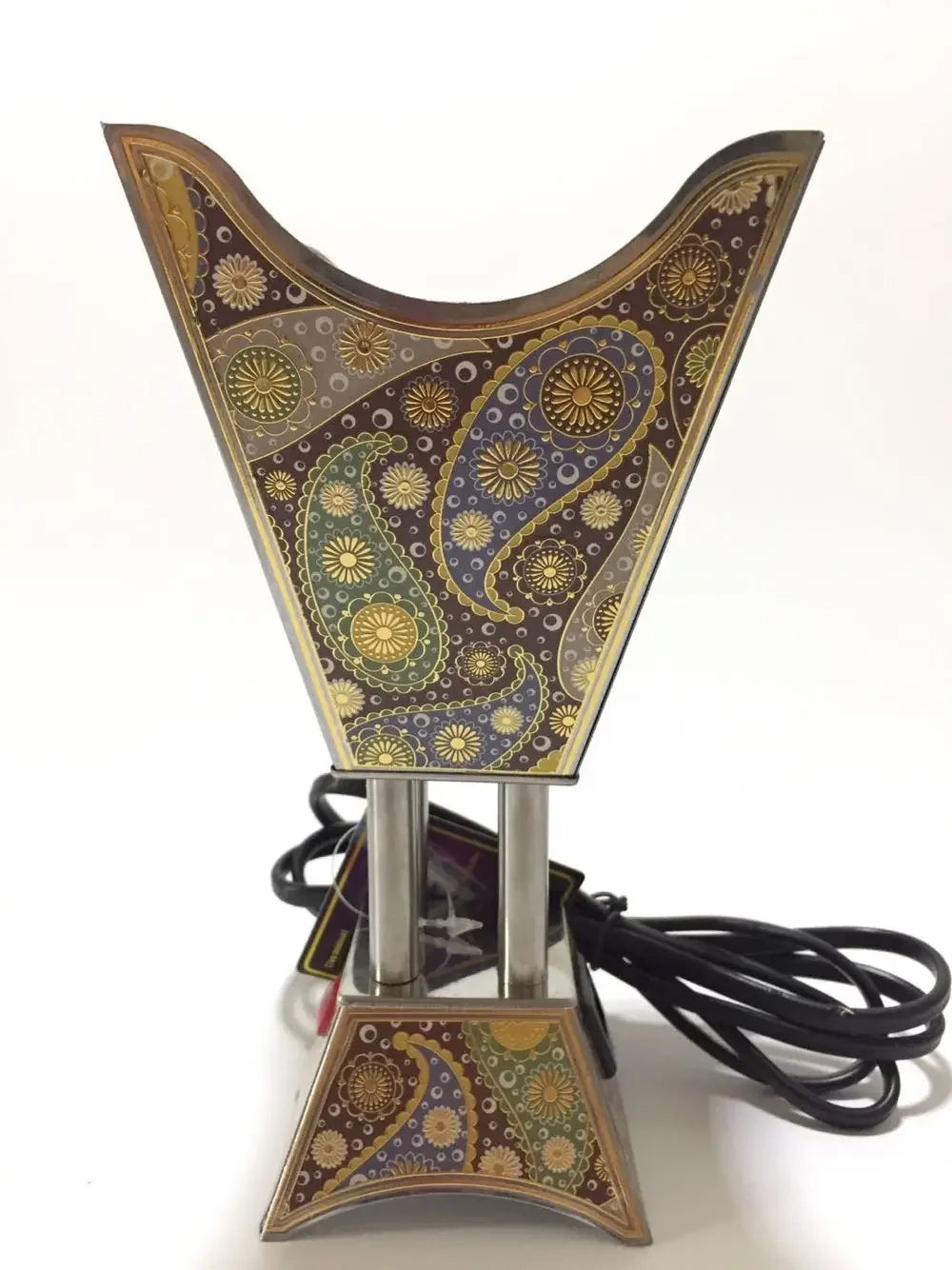 220V Incense Burner Arabian Islamic Style Mini Electric Burner Incense Bakhoor Square Pearl incense Electric Metal Positive