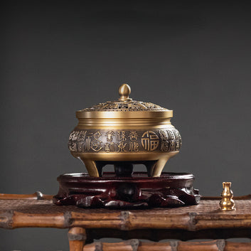 Pure Handmade Brass Incense Burner Household Indoor/office Creative Incense Burner Worship Buddha Tea Ceremony Mini Decoration